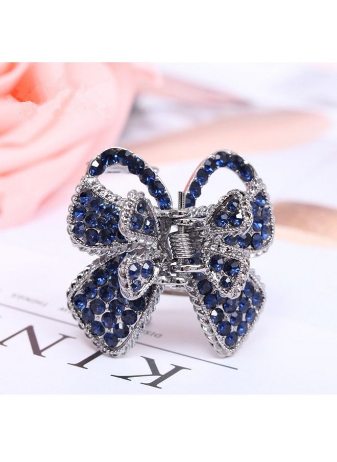 Ruihfas - 3Pcs Retro Crystal Rhinestone Butterfly Bangs Clip Bow Hair Claw Gripper For Girls Women 0.78×1.38 Inch - Image 1
