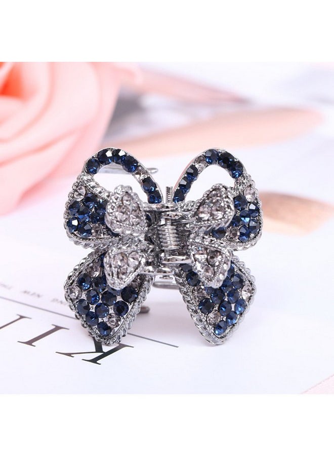 Ruihfas - 3Pcs Retro Crystal Rhinestone Butterfly Bangs Clip Bow Hair Claw Gripper For Girls Women 0.78×1.38 Inch - Image 1