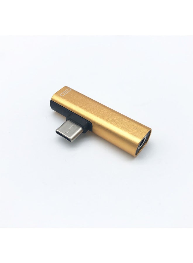 For huawei T-type Adapter TYPE-C To3.5 For Xiaomi Nut Hammer And Other Type-C Interface Mobile Phones-Interface Form:Analog Chip Red 3.5 To Type-c