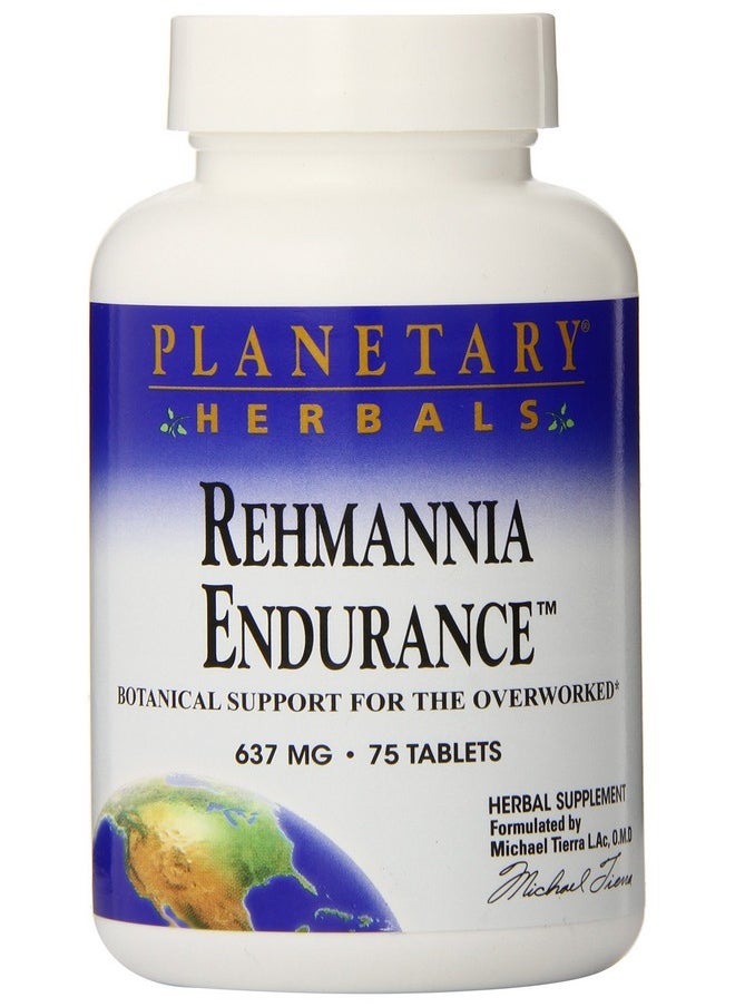 PLANETARY HERBALS Rehmannia Endurance Tablets 75 Count  - Image 1