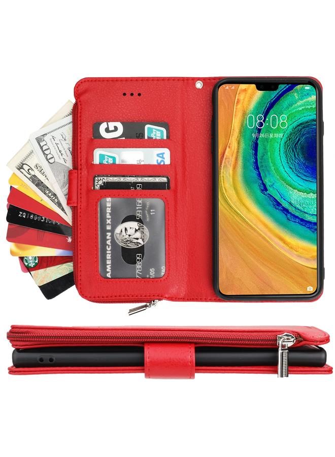 S-TOP Case For Huawei Mate 30 Pro Microfiber Zipper Horizontal Flip Leather Case - Image 4