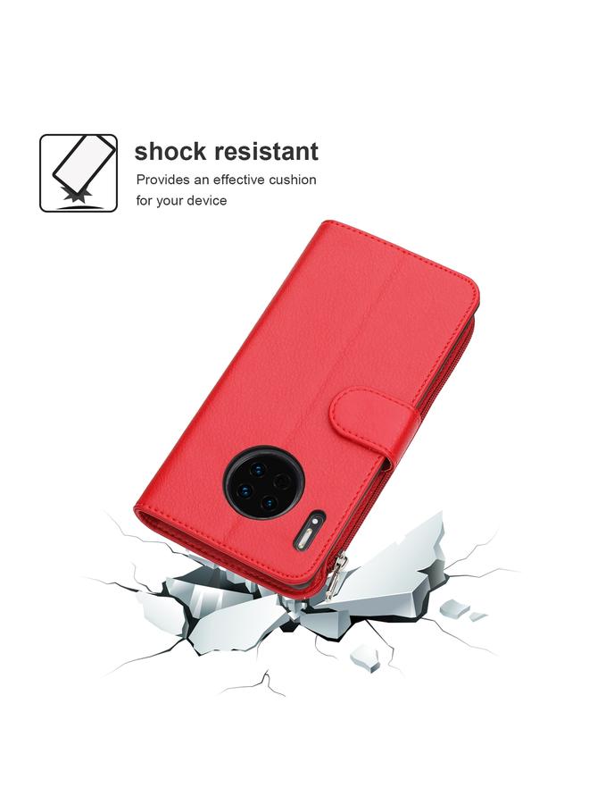 S-TOP Case For Huawei Mate 30 Pro Microfiber Zipper Horizontal Flip Leather Case - Image 3