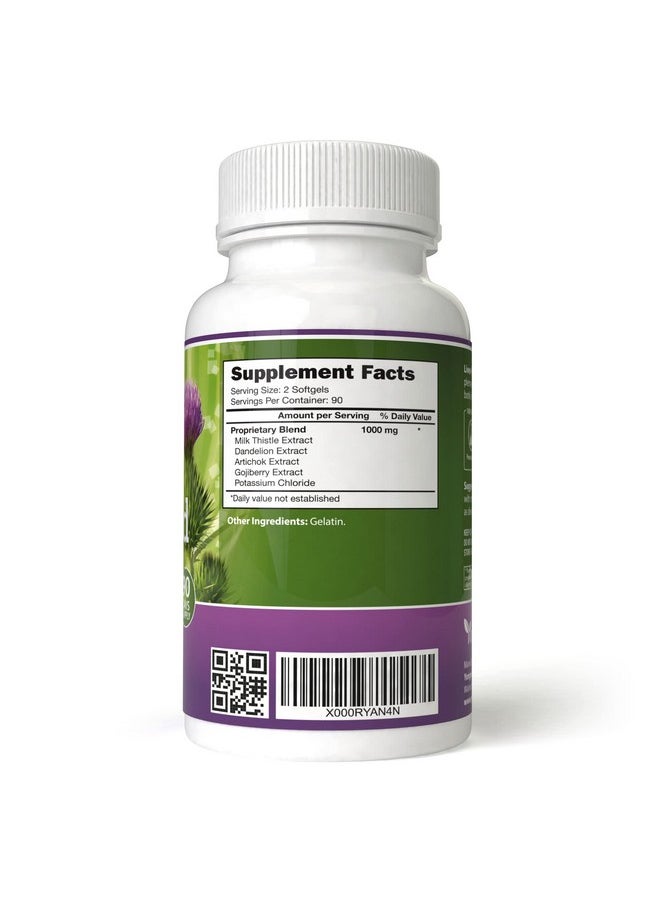 New Green Nutrition Liver Kidney Aid, Herbal Based Ingredients Supports Liver and Kidney Health, 90 Days Supply (180 Softgels)  - Image 4