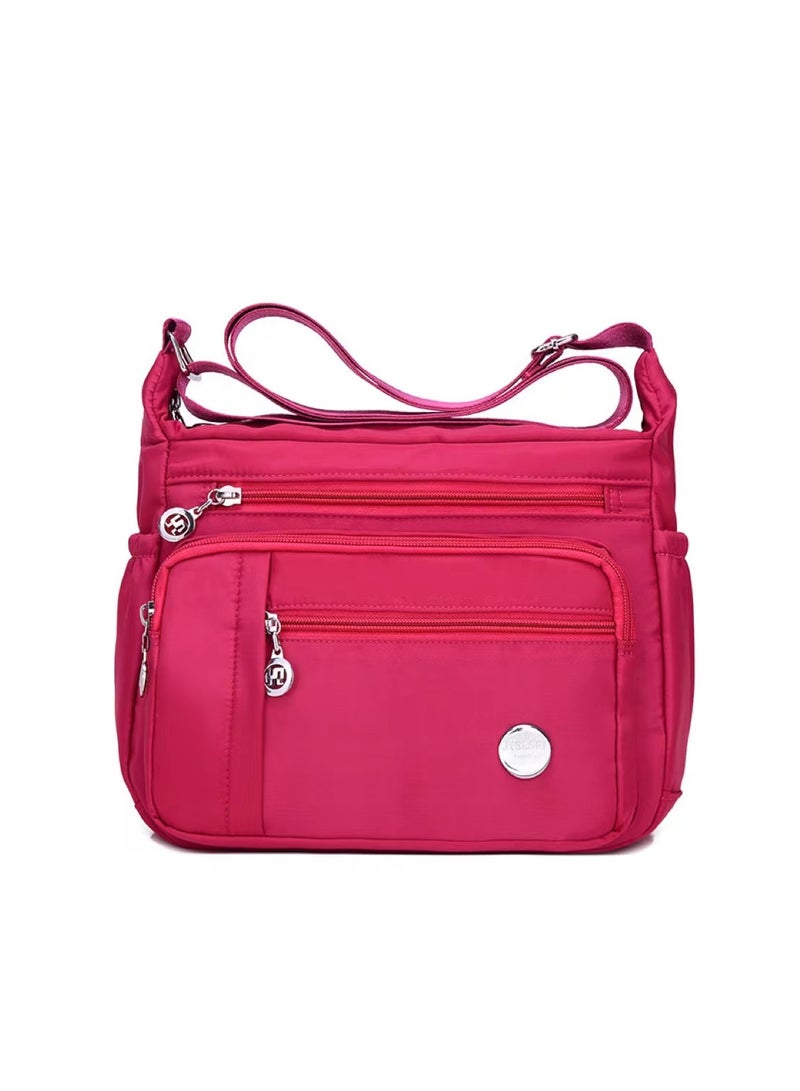 Backpack Set Cute School Laptop Bag Canvas Daypack 5 PCS with Shoulder Bag, Pencil Box, Tote Bag, Small Bag - Image 1