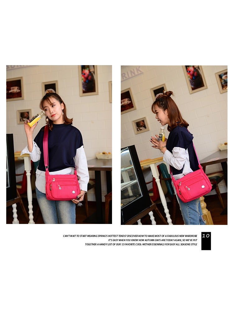 Backpack Set Cute School Laptop Bag Canvas Daypack 5 PCS with Shoulder Bag, Pencil Box, Tote Bag, Small Bag - Image 2