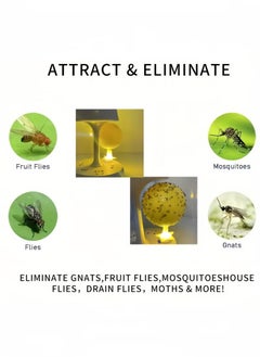 Generic 3 Pack Fruit Fly Traps, Sticky Fruit Fly Trap Balls, Flying Insect Trap, Luminous Fly Trap Balls for Flower Pots, Balconies, Courtyards, Orchards, Kitchens  - Image 4