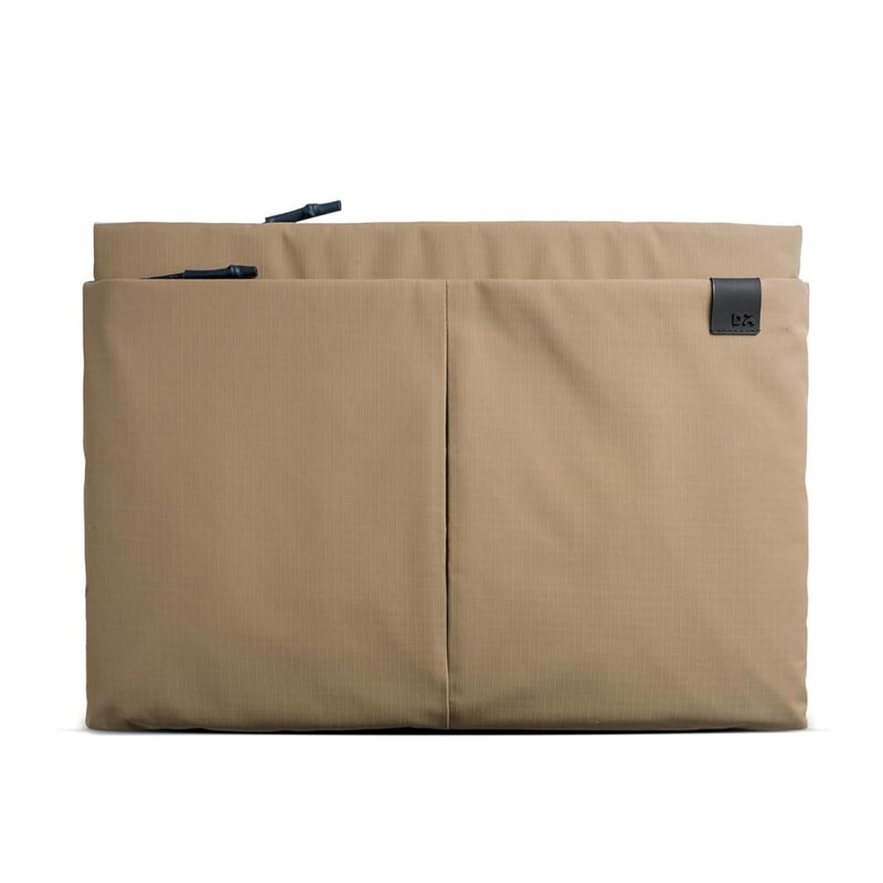 Daily Objects Medium Portable Pivot Laptop Sleeve |Recycled Nylon| Durable|Lightweight|Water Repellent|Padded Zipper|Fits Laptop/MacBook Air/Pro-upto 14"|For Men and Women|Office and Daily use (Beige) - Image 1