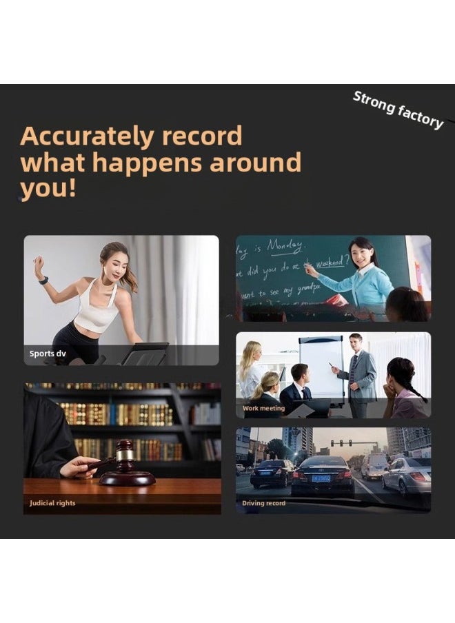 Generic Law Enforcement Recorder Back Clip Recording Pen With Camera Video Recording All-in-one Movement With Camera Body Artifact-Body Color:[4k Ultra-clear Night Vision] 15 Hours Of Battery Life + Without Card  - Image 4