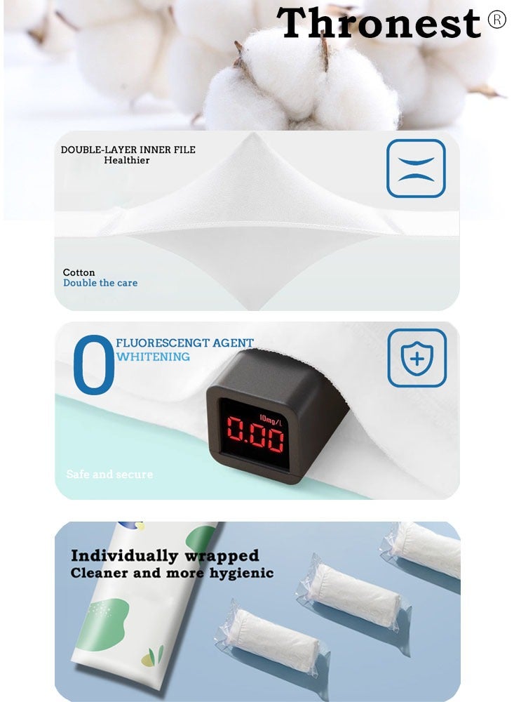 Thronest 5 Pack Sterile High Elasticity Women's Disposable Panties, Mid Waist Soft Hygienic Underwear,Pregnancy and Travel Use with Individually  Package Disposable Briefs, size XXXL  - Image 4