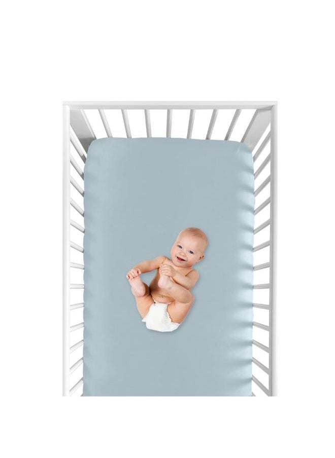 Mamas Gift Cotton Fitted Sheet 120x60 Our Fitted Sheet Is Easy to Pull over the Mattress and Secure for Your Child Since the Elastic Edging Keeps the in Place.  - Image 1
