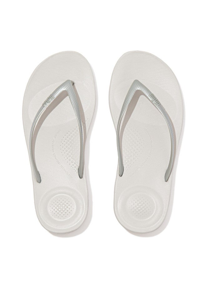FitFlop 049-665 Fitflop Ladies Iqusion Flip Flop E54-011 Silver - Image 2
