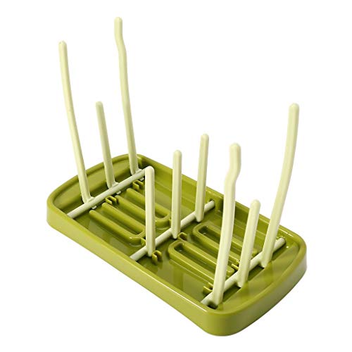 SYGA Foldable Baby Bottle Drying Racks Feeding Cup Nipple Storage Shelf Stand Holder (Green) - Image 1