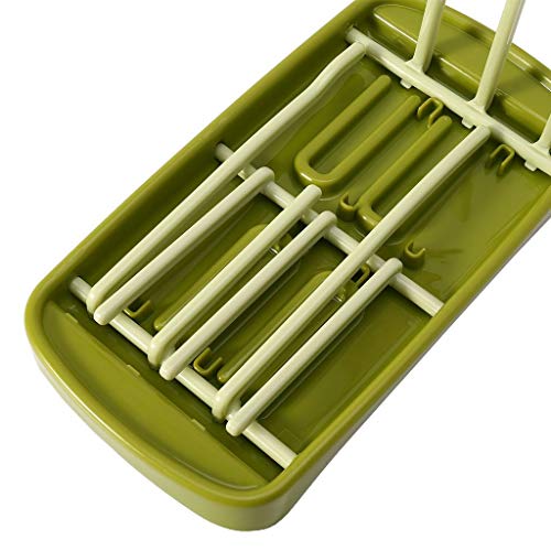 SYGA Foldable Baby Bottle Drying Racks Feeding Cup Nipple Storage Shelf Stand Holder (Green) - Image 4