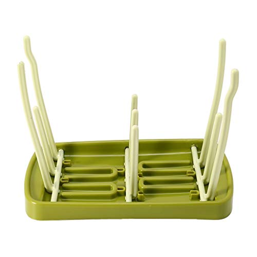 SYGA Foldable Baby Bottle Drying Racks Feeding Cup Nipple Storage Shelf Stand Holder (Green) - Image 3
