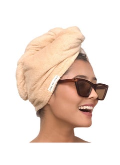 BARE ANATOMY Bare Anatomy Microfiber Hair Wrap- Super Absorbent & Lightweight | Fast and Heatless Hair Drying| Non-Slip Design | for All Hair Types | Pack of 1 Comes in Any Random Colour  - Image 1