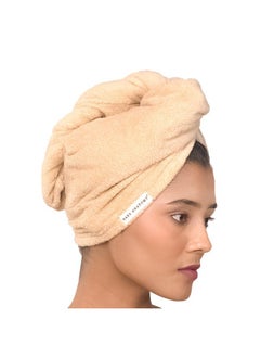 BARE ANATOMY Bare Anatomy Microfiber Hair Wrap- Super Absorbent & Lightweight | Fast and Heatless Hair Drying| Non-Slip Design | for All Hair Types | Pack of 1 Comes in Any Random Colour  - Image 2
