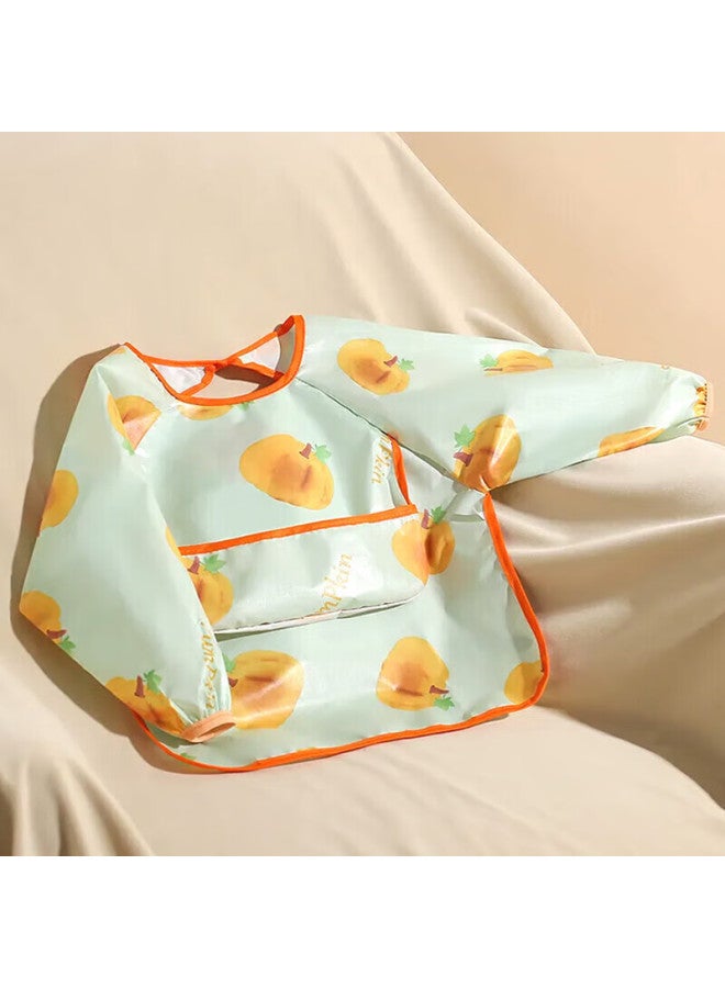 9i9 Baby Eating Smock, Waterproof Long-sleeve, Infant A, Kindergarten Drawing, Reverse Wear, Anti-dirt, 2-piece Set, A124 - Image 2