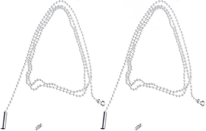 Metal Pull Chain Extension 1 Meter With Connector For Ceiling Fan Light Fixture - Image 2