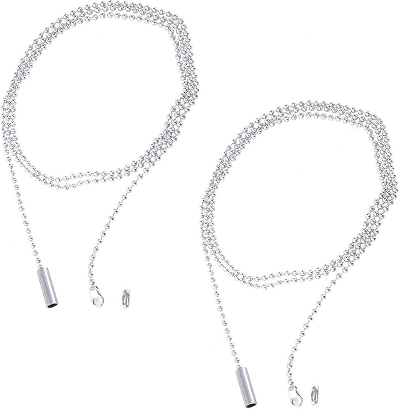 Metal Pull Chain Extension 1 Meter With Connector For Ceiling Fan Light Fixture - Image 5