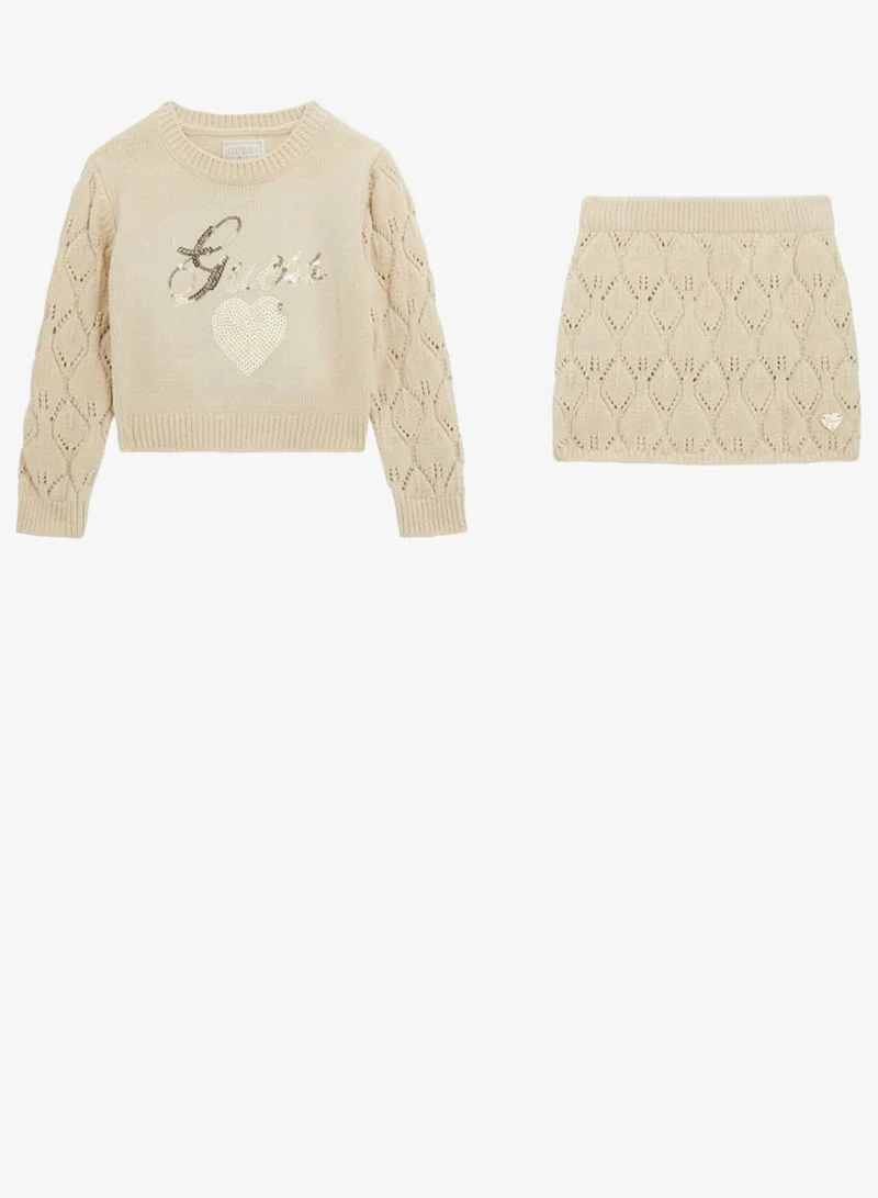 GUESS Kids Crew Neck Sweater and Pant Sets