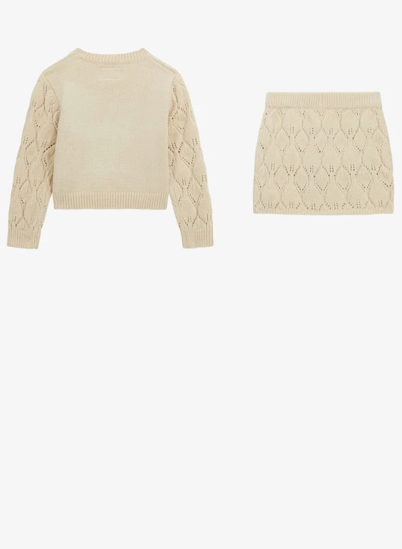 GUESS Kids Crew Neck Sweater and Pant Sets