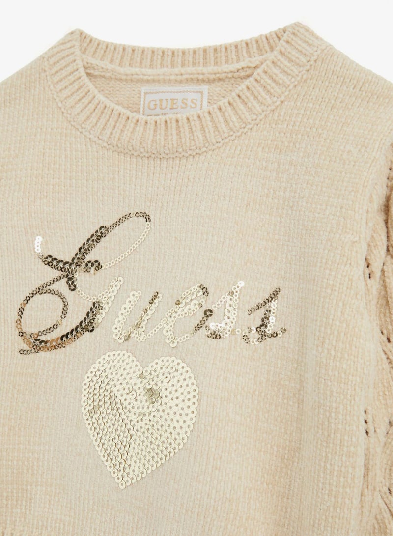 GUESS Kids Crew Neck Sweater and Pant Sets - Image 3