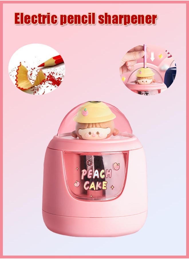 Generic Electric Pencil Sharpener,  Multi-Functional Automatic Pencil Sharpeners, Cute Design Electric Pencil Sharpener for Pencils(7-8mm),  Fast Sharpen, Kawaii Portable Suitable for Pupil Students/Classroom  - Image 1