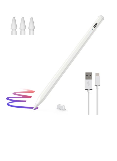 iPad Pencil 2nd Generation Compatible with Apple Pencil with Power Display with Palm Rejection Tilt Feature, iPad 10th/9th/8th/7th Gen, iPad Pro 11/12.9 inch, iPad Air 5th/4th/3rd Gen,