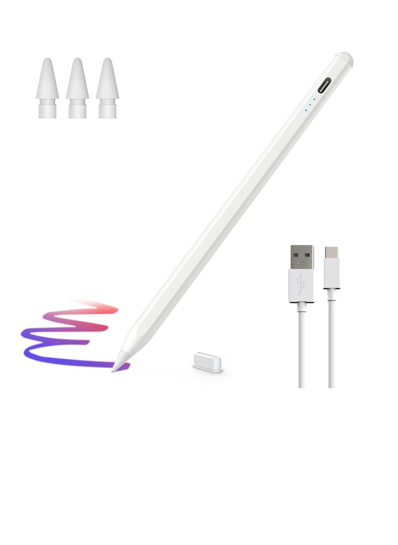 Generic - iPad Pencil 2nd Generation Compatible with Apple Pencil with Power Display with Palm Rejection Tilt Feature, iPad 10th/9th/8th/7th Gen, iPad Pro 11/12.9 inch, iPad Air 5th/4th/3rd Gen, - Image 1