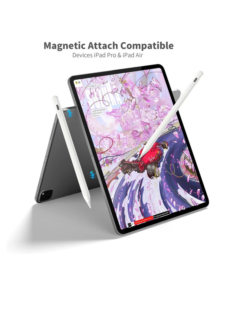 Generic - iPad Pencil 2nd Generation Compatible with Apple Pencil with Power Display with Palm Rejection Tilt Feature, iPad 10th/9th/8th/7th Gen, iPad Pro 11/12.9 inch, iPad Air 5th/4th/3rd Gen, - Image 1