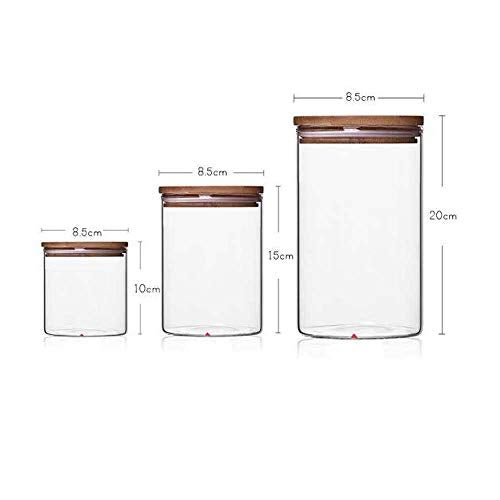 Skykey Glass Canister with Lid - 1000 ml, 1 Pieces, Clear - Image 5