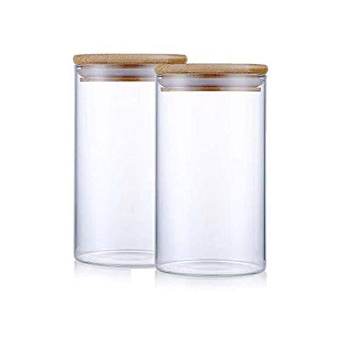 Skykey Glass Canister with Lid - 1000 ml, 1 Pieces, Clear - Image 3