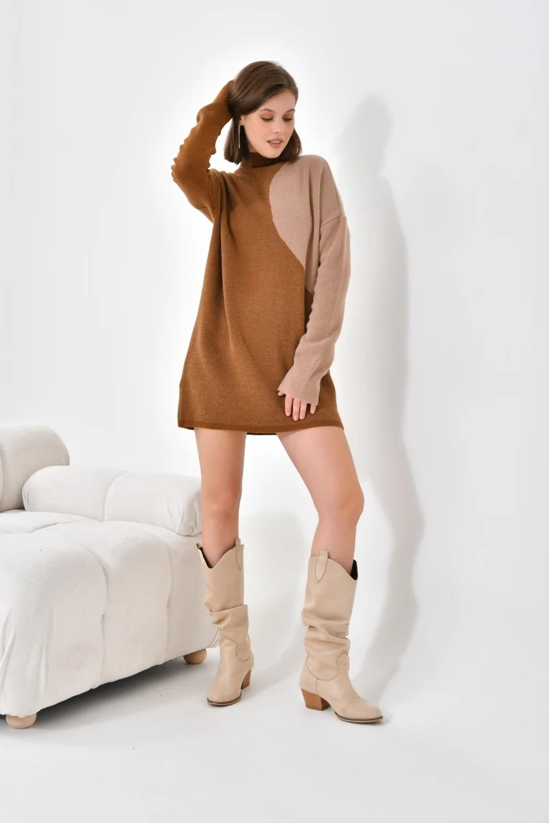 Garmi Ftz Women Women's Oval Detail Tunic Brown