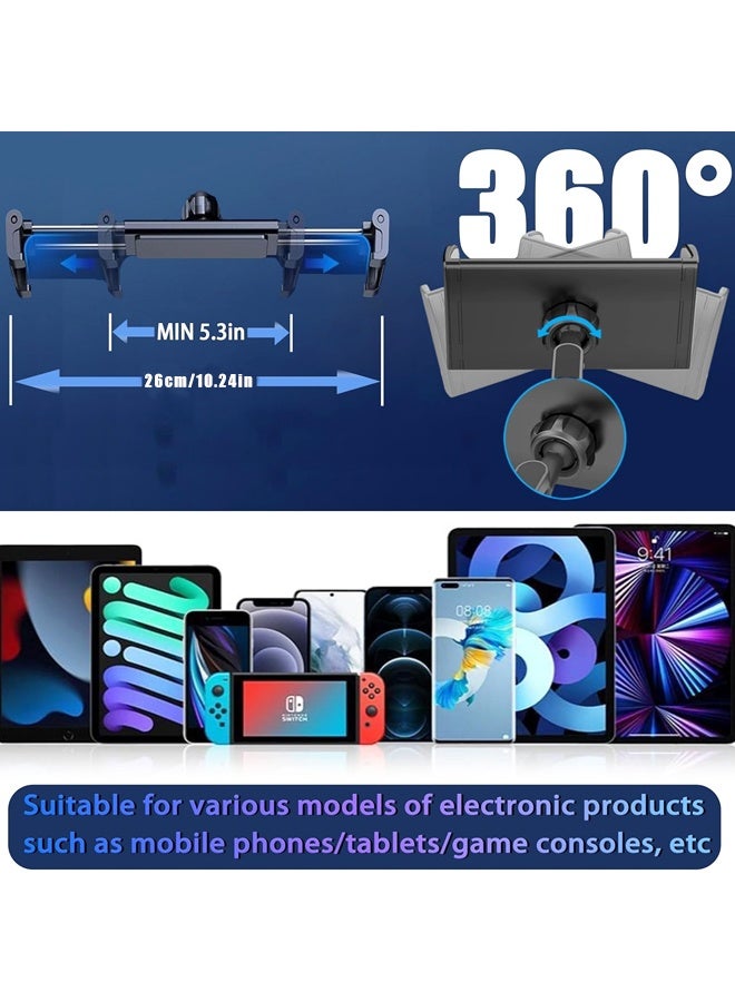 Car Tablet Holder for Backseat, for ipad Headrest Mount, Car Mount for Back Seat with 360°Rotating,for Most Tablets/Phones - Image 2