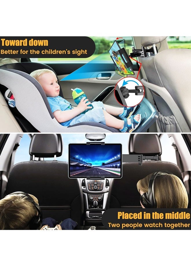Car Tablet Holder for Backseat, for ipad Headrest Mount, Car Mount for Back Seat with 360°Rotating,for Most Tablets/Phones - Image 3