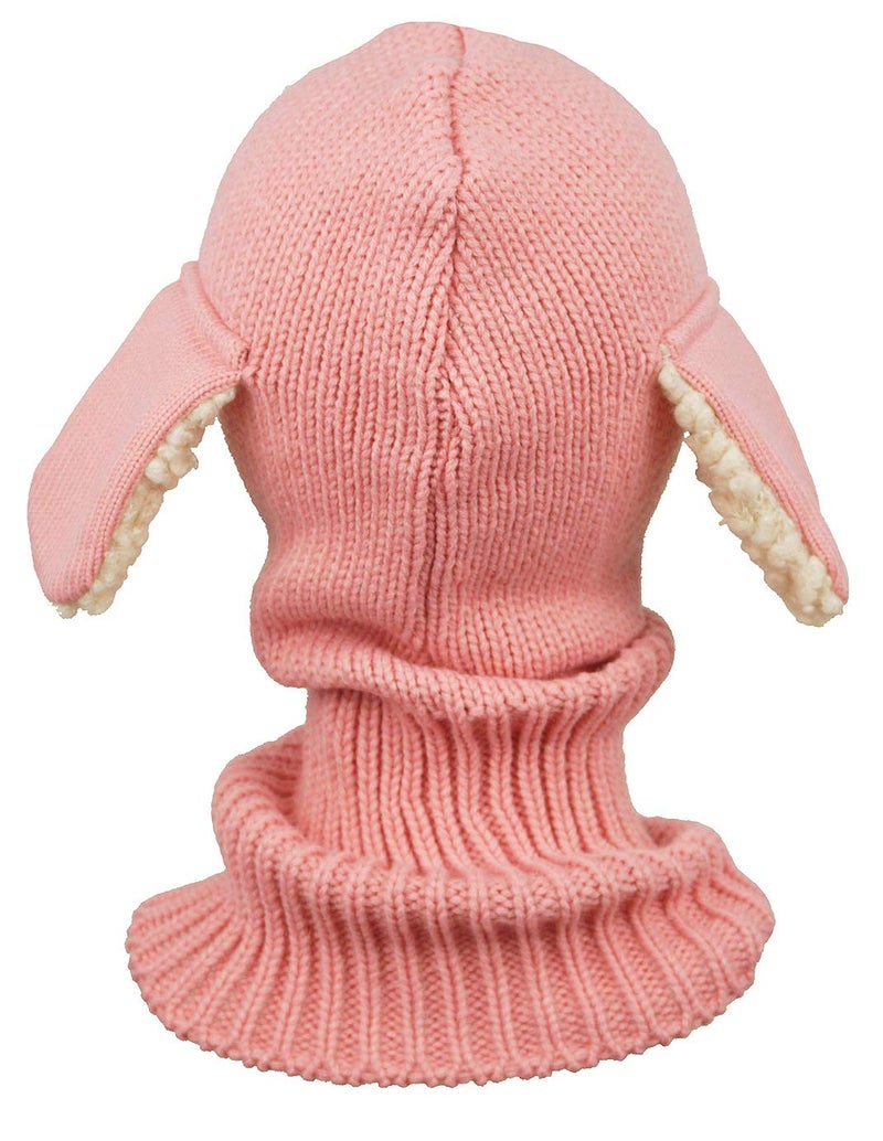 Bienvenu Toddler Hat Scarf Earflap Hoodie, Pink, One Size - Image 4