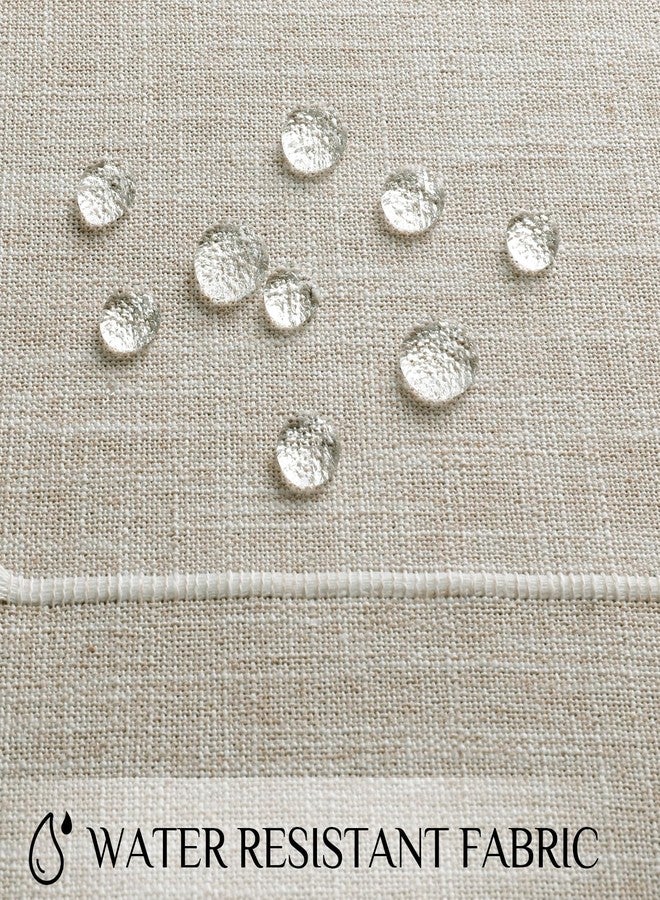 Softalker مفرش طاولة مستطيل من سوفت توكر، مقاوم للماء، مصنوع من الكتان والقطن، بتصميم ريفي، مزين بشرابة، ثقيل الوزن، مقاوم للتجاعيد، مناسب لتناول الطعام/الحفلات/الديكور الريفي - 55 × 70 بوصة، بنقشة مربعات قهوة - Image 3