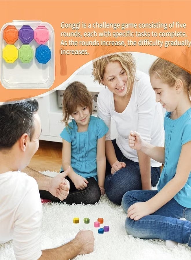 Gonggi Jack Stone Pebbles 1 Set Korean Traditional Throwing and Catching Stones Play Game - Image 2