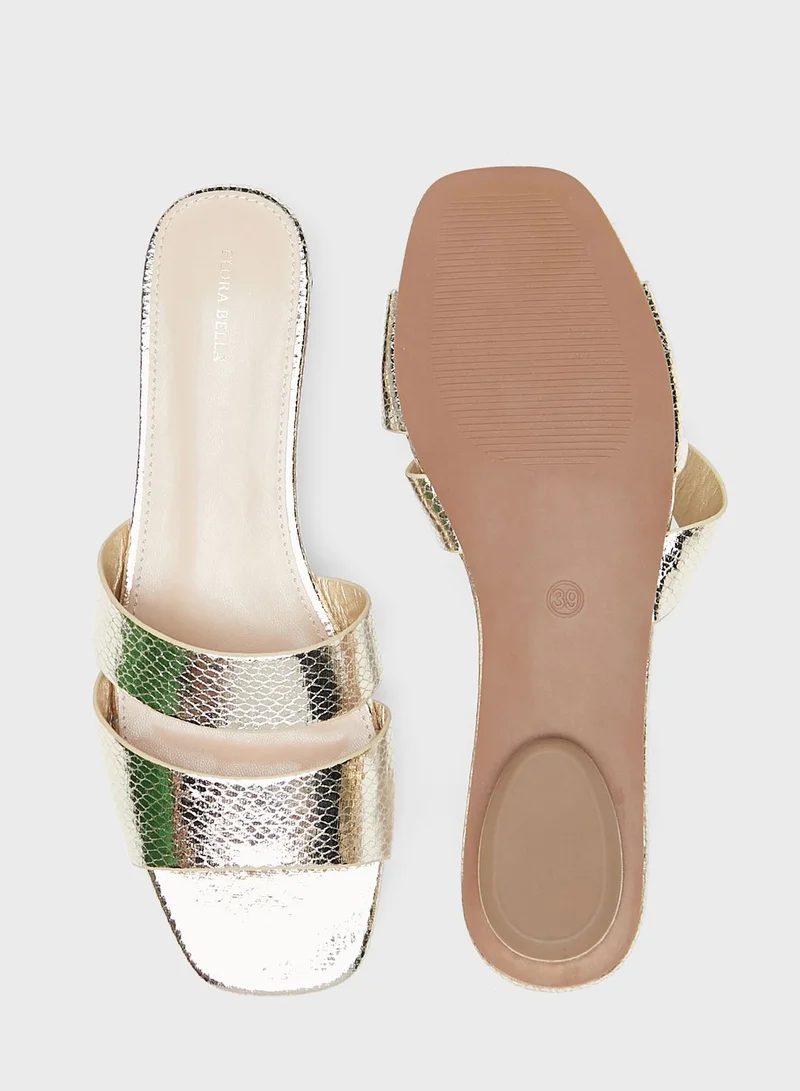 شو اكسبرس Multi Strap Flat Sandals