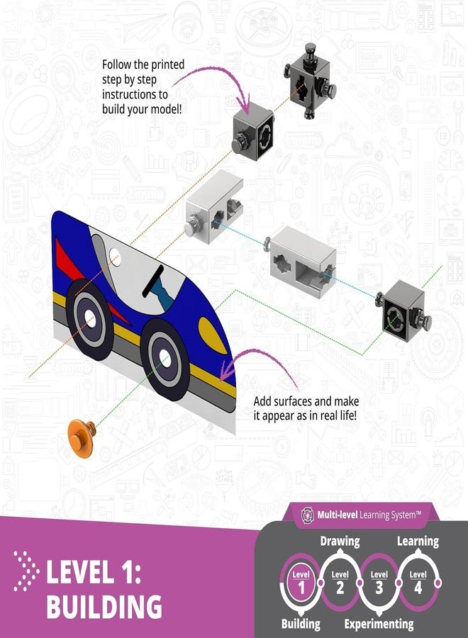 Engino STEAM Labs, How Inertia Works, STEAM Toys for Ages 8+, Building Kit, Learning & Education Toys, Art Activities for Girls & Boys, Play & Learn Science - Image 5