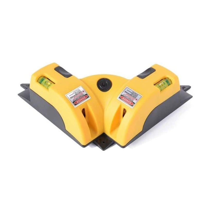 JUSTAKEIT 90 degree Vertical Horizontal Laser Line Projection Square Level Laser HFDC01 Square Right Angle 90 Degree Vertical Horizontal Line Projection Laser Levels Measurement Tool - Image 2