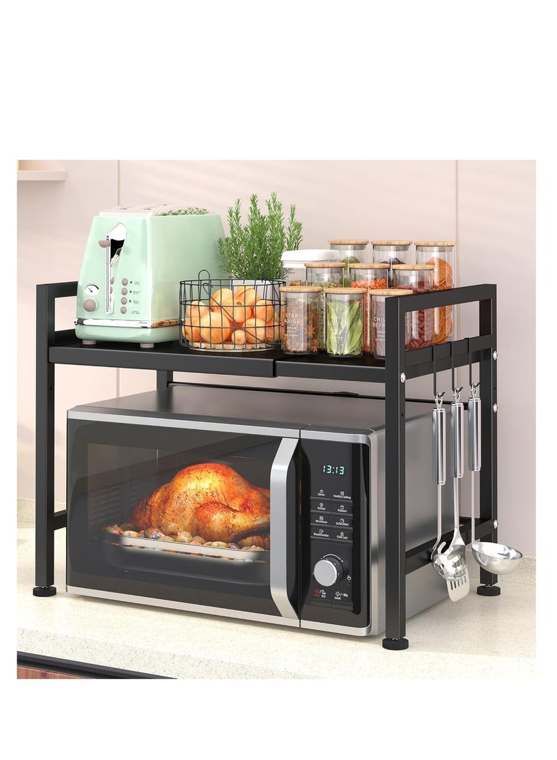 Metal Microwave Oven Holder Organizer Storage Rack - Image 3