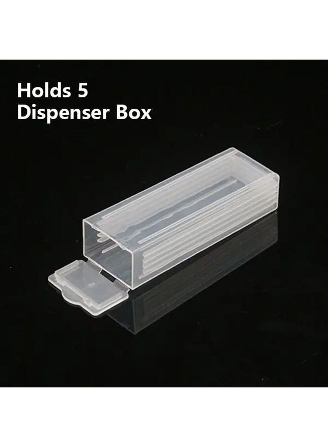 Portable Microscope Slide Storage Box Dispenser Transparent ABS Plastic 1pc - Image 2
