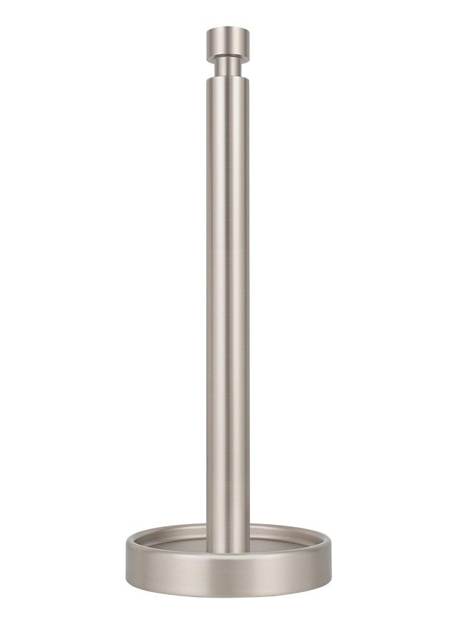 Ivilon Paper Towel Roll Stand - Steady and Easy Tear - Fits All Paper Towel Rolls - Brushed Nickel - Image 1