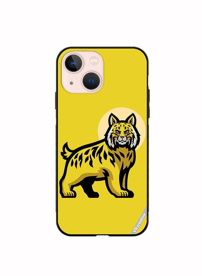 VR CREATIVE Protective Case Cover For Apple iPhone 13 Bobcat Design Multicolour - Image 1