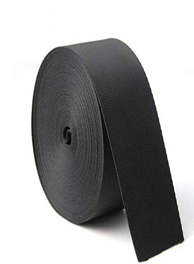 HORNO 10 Yards 2 Inch Wide Black Nylon Webbing Strap - Image 1