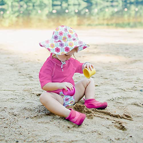 green sprouts i play. by green sprouts baby girls Rashguard infant and toddler sun protective swimwear, Hot Pink, 24 Months US - Image 4