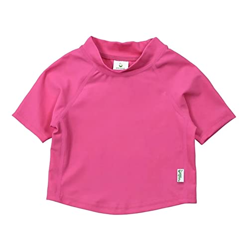 green sprouts i play. by green sprouts baby girls Rashguard infant and toddler sun protective swimwear, Hot Pink, 24 Months US - Image 1
