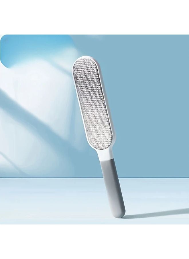 Grey Dual Sided Reusable Pet Hair And Dust Brush Manual Lint Remover For Clothes Sofa Furniture - Image 2