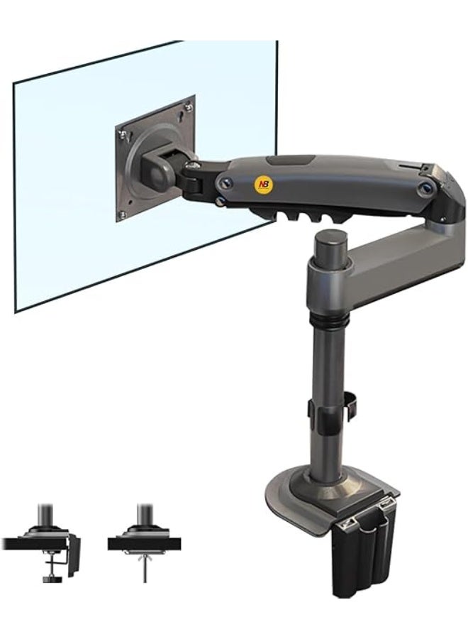 Armless monitor stand with gas spring system – for mounting monitors from 22 to 35 inches – fully adjustable – supports weights from 2 to 12 kg - Image 3